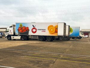 Semi-remorque de Starfresh Liège