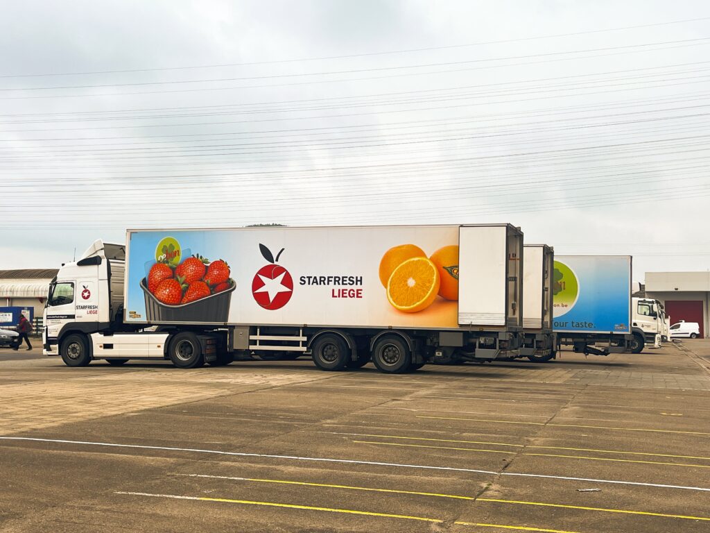 Semi-remorque de Starfresh Liège